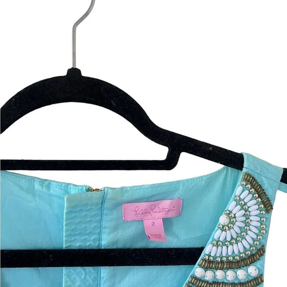 Lilly Pulitzer Gabby Shift Dress in Serene Blue - Picture 3 of 9